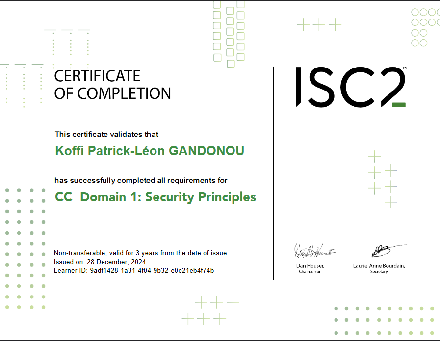 ISC2 CC Domain 1